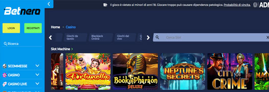 Codice Bonus Slot Betnero