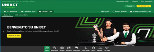 Codice Bonus Slot Unibet