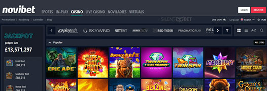 Codice Bonus Casinò Novibet