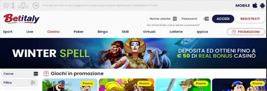 Betitaly casinò online