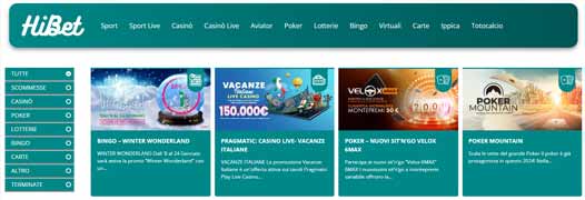 Hibet Casinò bonus