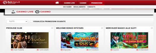 Codice Bonus Slot Hitstars - Guida completa 5 Hitstars casinò online afffidabile