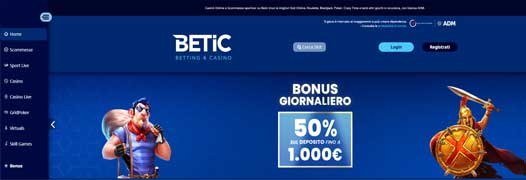 Codice Bonus Slot Betic